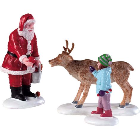 Lemax Reindeer Goodies Set Of 3 - Set di dolcetti per renne, 3 pezzi per villaggio di Natale