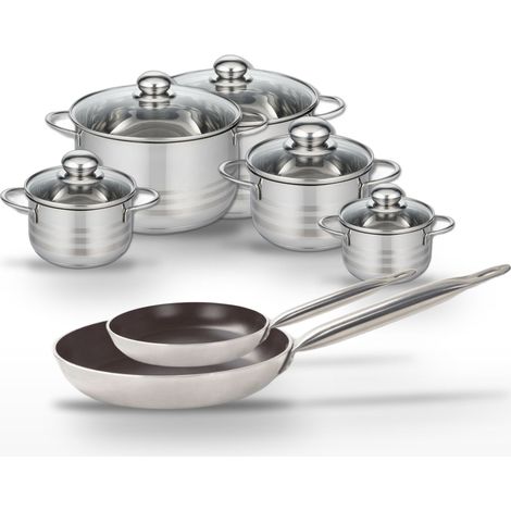 Lot Poêles 24cm & 32cm Elo Bistro Line avec Faitouts 12/14/16/20/24cm (1/5)