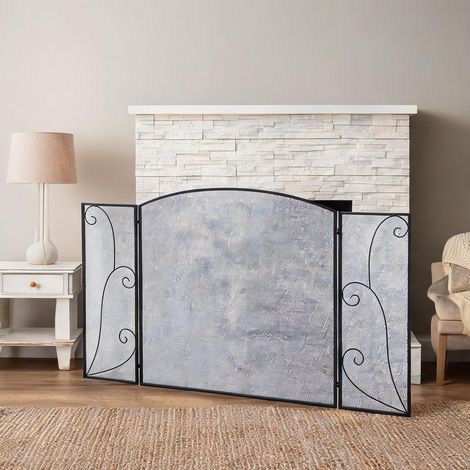 Cheminée électrique negro en acero Hierro 132,5 x 76,5 x 76,5 cm (1/5)