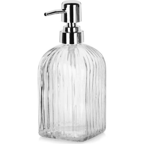 Dispenser di sapone in vetro da 550 ml (1/5)