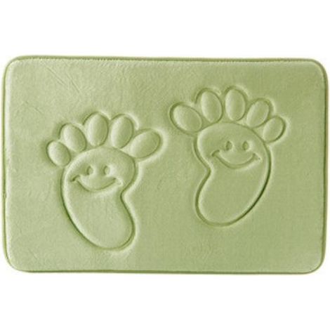 Tapis de sol épais en mousse à mémoire de forme, paillasson absorbant antidérapant pour chambre, cuisine et salle de bain, A07 (1/4)