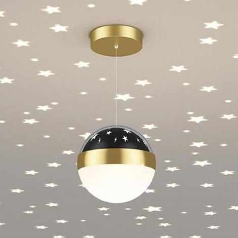 fée étoile suspension globe lampe suspendue étoile projecteur chambre d\'enfant plafonnier luminaire 12W LED suspension lumières (1/4)