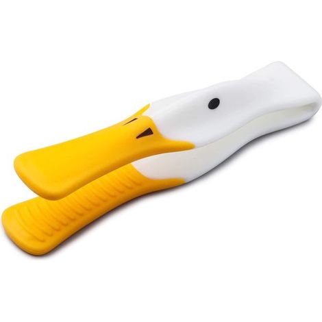 Pinza anti-calor creativa y simpática con forma de patito para evitar quemaduras