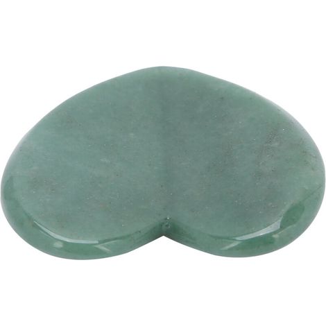 Plaque de Massage Gua Sha en Jade Naturel pour Soins du Visage, Cou et Contour des Yeux (1/5)