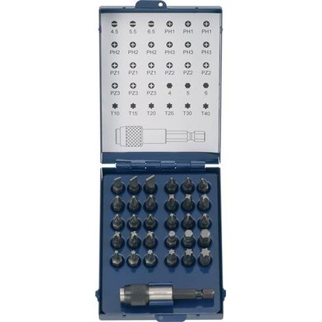 TECWERK Bitsortiment 31-tlg.Schlitz/PH/PZD/TX m.Magnet u.SWF TECWERK