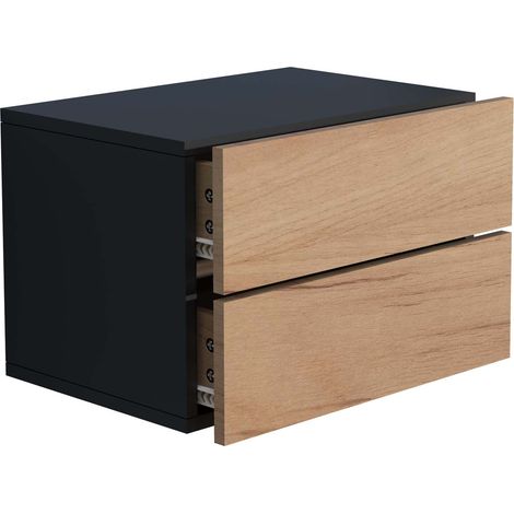 Holz Wand Hänge Nachttisch Usal L 45 cm (1/4)