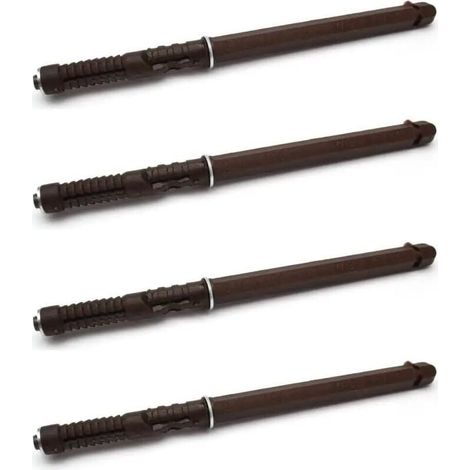 4x Support d'étagère caché invisible flottant marron capacité 15kg Console Fixation Murale Suspendue Tiroir Meuble Mur Dissimulé Décoration DIY, 10 x 100mm (1/4)