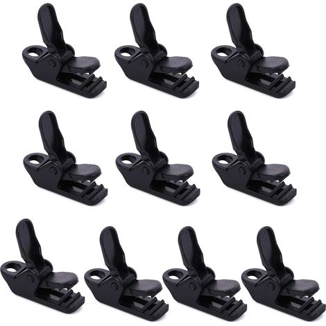 Lot de 10 pinces de serrage robustes pour auvent de tente, bâches de camping, toile, pinces à mâchoire, lampe de tente LED (1/5)
