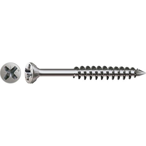 Spax Glasleistenschraube 3,5 x 40 mm Senkkopf Kreuzschlitz Z Teilgewinde CUT-Spitze Edelstahl rostfreiei A2 100 Stk (1/5)