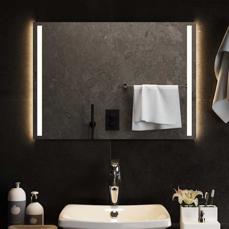 vidaXL Espejo de baño con LED 70x50 cm (1/4)