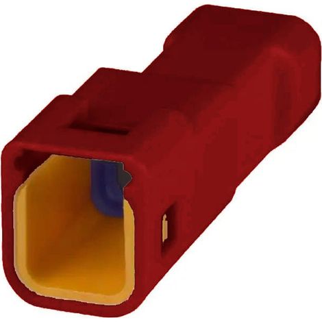 Connettore JWPF femmina  porta maschio 2 vie rosso