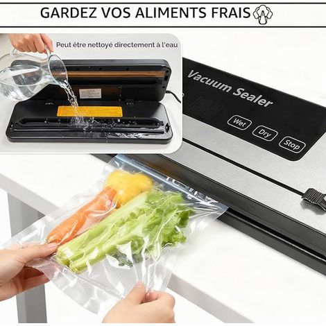 Sealer sous vide 6 en 1 Sealer sous vide pour Restaurant Cuisines pour Préserver la fraîcheur alimentaire (1/4)