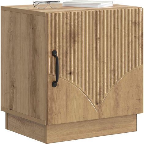 Maison Exclusive - Nachttisch Kunsthandwerk Eiche 43 x 34,5 x 47