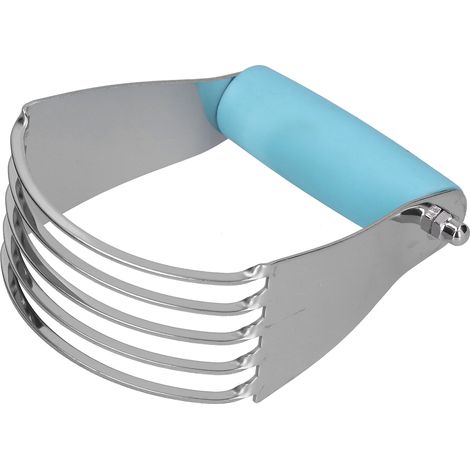 Mélangeur de pâte professionnel en acier inoxydable, coupe-pâtisserie robuste à lames lourdes, bleu