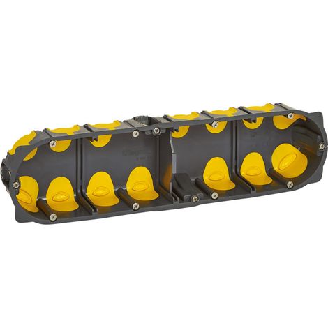 Boîte d'encastrement Écobatibox 4 postes profondeur 40mm (080024L) (1/2)