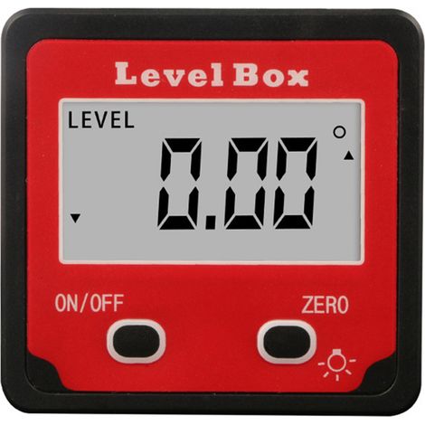 XVX 2-Tasten-Digital-Neigungsmesser Mini Rot Digital-Neigungsmesser (1/5)