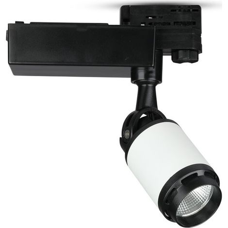 V-TAC LED-Schienenstrahler 25W Farbe Schwarz und Weiß 6000K (1/5)