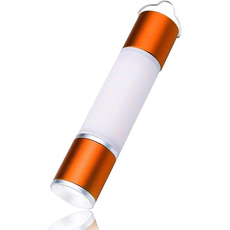 Lampe torche LED de camping, 6 modes d'éclairage, rechargeable par USB, étanche, lanterne multifonction avec ports USB pour les situations d'urgence, les kits de survie, la randonnée, la pêche et plus (1/5)