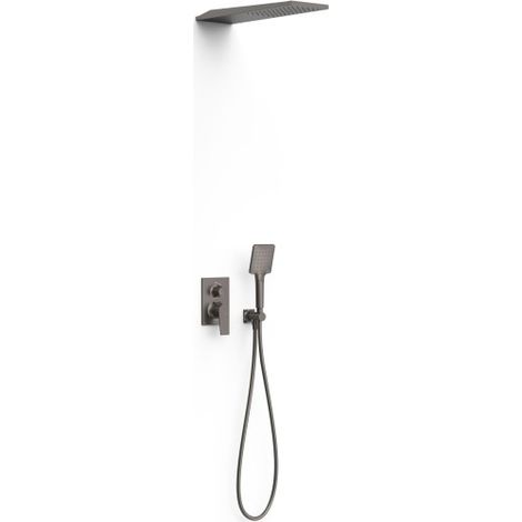 Kit mitigeur encastré 2 voies Rapid‑box pour douche Project Graphite - TRES 22138005GR