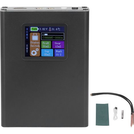 Soudeuse par points portable mini 30 niveaux réglables avec écran LCD 1,8 pouces batterie intégrée (1/5)