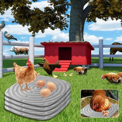 Coussins de nidification lavables pour poules pondeuses 4pcs - Coussins de nidification pour poulailler gris (1/2)