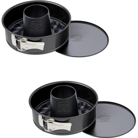 Ensemble de 2 Moules à manqué à charnière avec fond à savarin 20 cm Dr Oetker Back Freude (1/5)