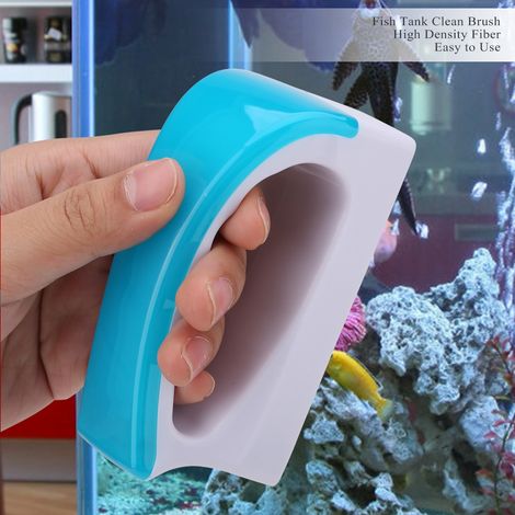 Brosse de nettoyage pour aquarium, grattoir magnétique pour algues, grand format. (1/5)