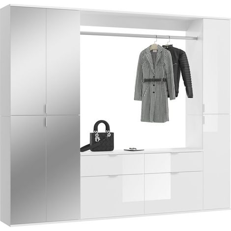 ProjektX ensemble d'armoires de rangement 8 portes, 2 tiroirs blanche. (1/5)