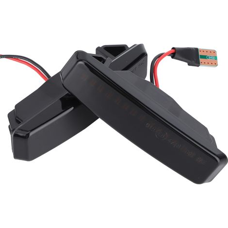 2 Feux Latéraux de Passage LED Dynamiques Clignotants Ambrés 3000K Fumé pour E39 1995-2003 (1/5)
