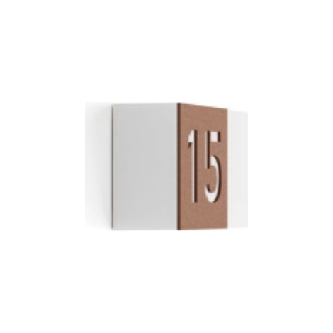 Applique led da parete per esterni corten 3000k ip65 10w 484 lm cri80 lombardo ln1160053 (1/2)