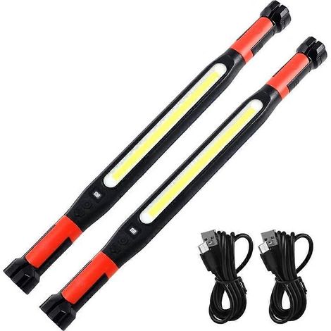 Lampe de travail magnétique, lampe de travail sous capot, barre d'accessoires, lampe de travail LED rechargeable pour la réparation automobile (1/5)