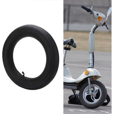 Chambre à air 3.50‑10 pour moto, valve courbée, absorption des chocs, pneus intérieurs (1/5)