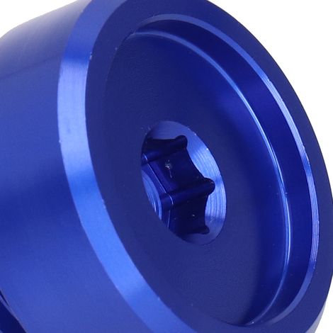 Vis de bouchon de remplissage d'huile moteur pour moto, bouchon d'huile moteur, vis de remplissage d'huile compatible avec Yamaha, Ducati, Triumph, Honda (bleu). (1/4)