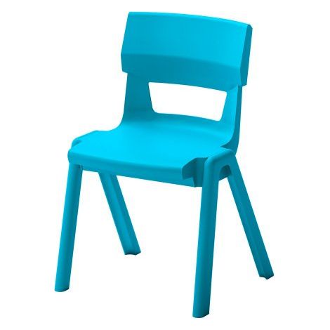 Chaise scolaire Cleo Taille 4 - primaire CP / CE1 - Bleu turquoise - Lot de 4 - Maxiburo (1/2)
