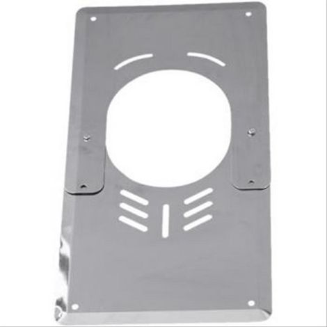 Plaque de finition basse Inox ventilée Ø125/155mm
