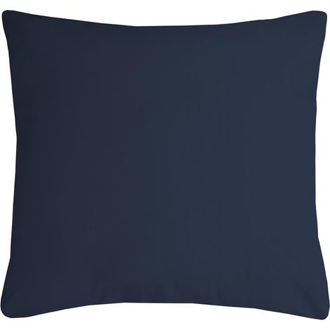Coussin polyester uni 40 x 40 cm Pop color bleu marine