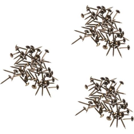 300 runde antike Messingnägel, glänzende antike Sofanägel (1/5)
