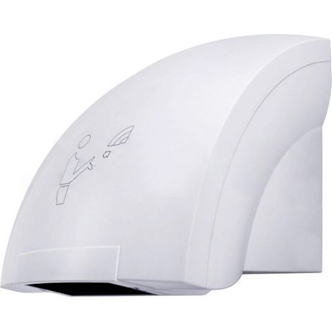 TEMPO DI SALDI Asciugamani Elettrico Ad Aria Calda Con Fotocellula Automatica A Parete 1200W (1/5)