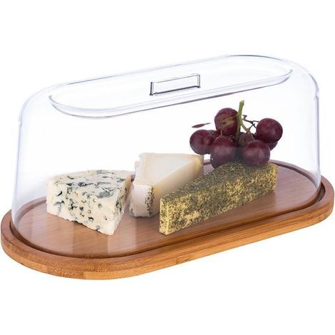 Vassoio pranzo aps bamboo tray with lid 28x14 cm antiscivolo