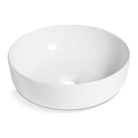 Lavabo da appoggio in ceramica bianca modello zephirus 40 41,5x41,5x13,5 cm BARBOTTINA