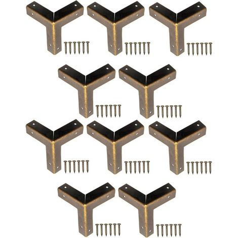10er-Pack antike Metall-Möbelecken, Kantenschutz (1/5)