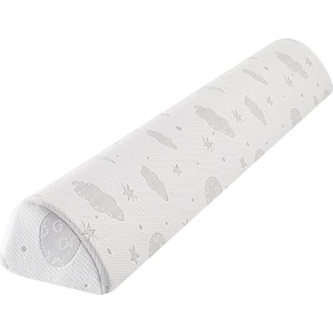 Barrière de Lit pour Enfants - Garde-Corps en Mousse Unique en Forme de Semi-Larme avec Grip Antidérapant, Housse Respirante, Imperméable (1/5)