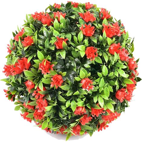 Boules de buis artificielles topiaires résistantes aux UV, décoratives pour l'extérieur, idéales pour la cour, le balcon, le jardin, les mariages et la décoration intérieure. (1/5)