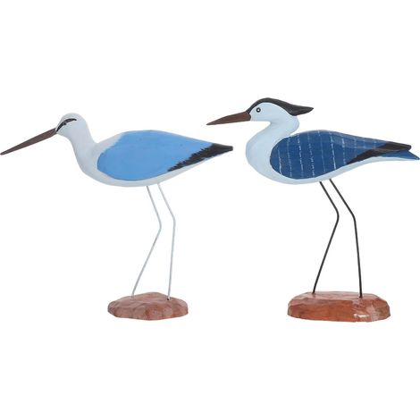 Stück Wanddeko aus Holz mit Seevögeln Mediterrane Deko