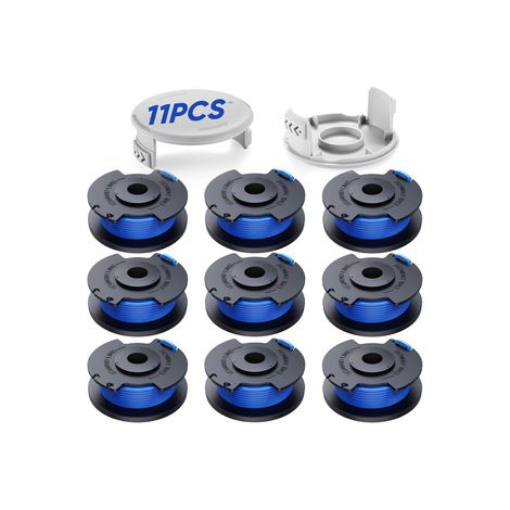 Bobines de rechange pour Ryobi AC14RL3A – Modèle bleu R9+2 avec capot – Accessoire sans fil pour débroussailleuse compacte (1/5)