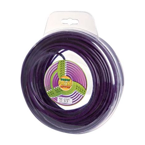 FILO X DECESPUGLIATORE PLATINO TONDO ACTIVE - MM 3,0 MT 15- 2 pezzi