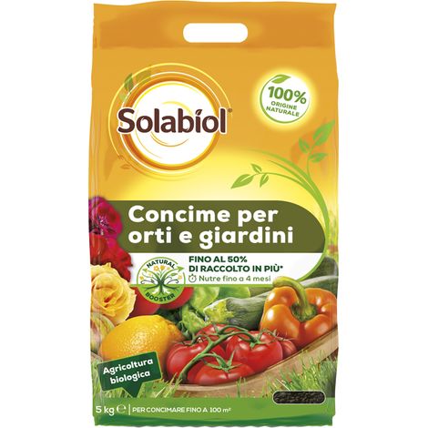 Concime per Orto e Giardino formati 5/12Kg SOLABIOL - size 5 Kg