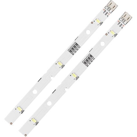 Satz mit 2 LED-Lichtleisten für Kühlschrank RONGSHENG/HISENSE E349766 MDDZ-162A 1629348 DC12 V 2 W, Ersatzlampe kompatibel mit Kühlschrank Kenwood KIFF5017 KIFF5020 KIFF7017 KIFF7020 (1/5)