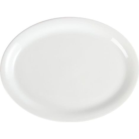 Assiettes Ovales Blanches 164(L) x 204(P)mm - Lot de 6 - Olympia