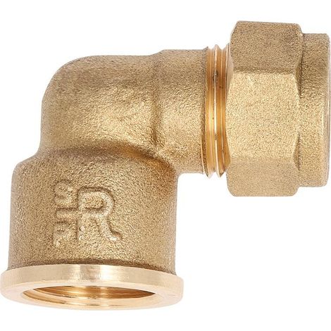 Raccord à compression laiton coude fileté 28 x DN25 (1") femelle